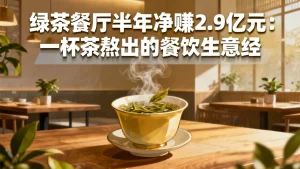 绿茶餐厅半年净赚2.9亿元：一杯茶熬出的餐饮生意经
